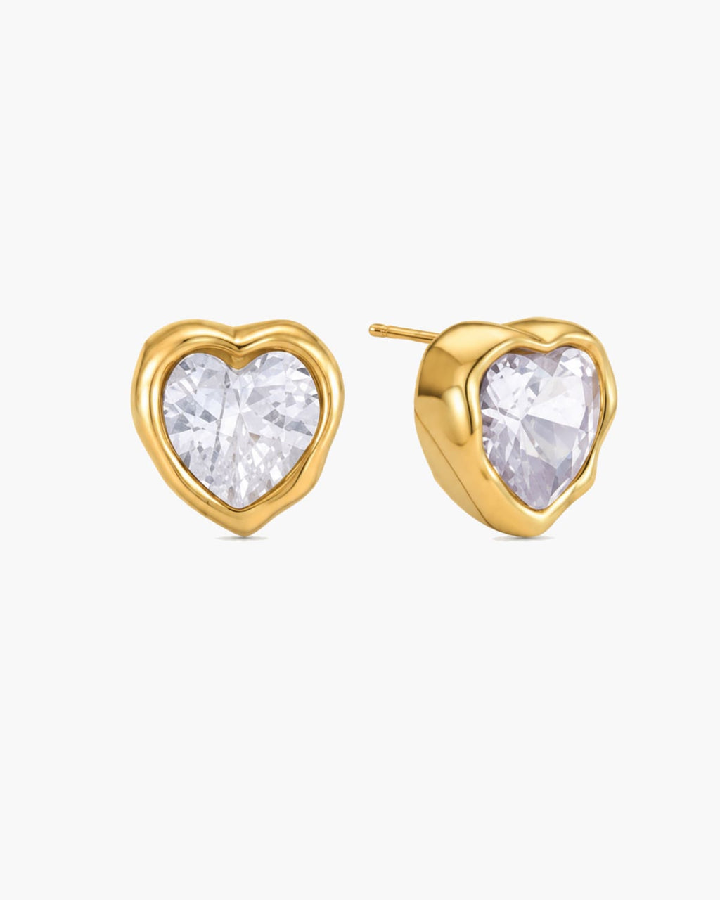 Amoria Crystal Heart Stud Earrings