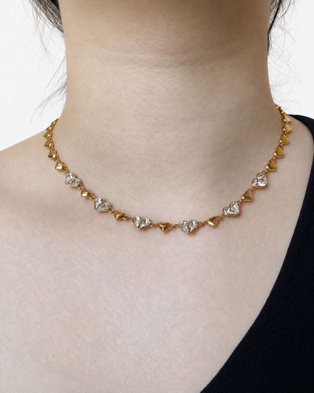 Amour Crystal Heart Necklace