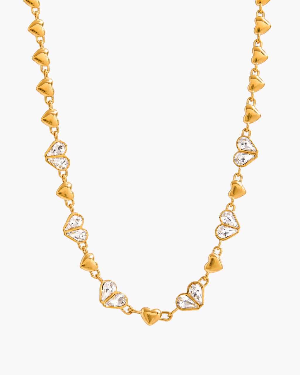 Amour Crystal Heart Necklace