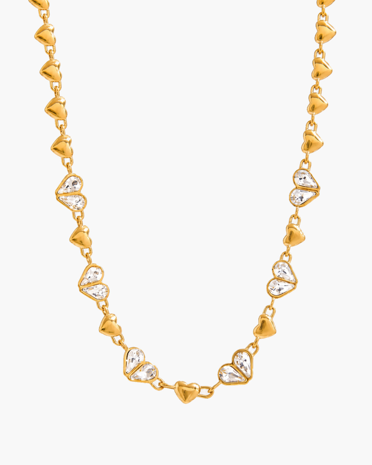 Amour Crystal Heart Necklace