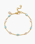 Aqua Gleam Crystal Bracelet