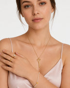 Aurette Initialen-Armband mit Kristallen