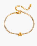 Aurette Initial Crystal Bracelet