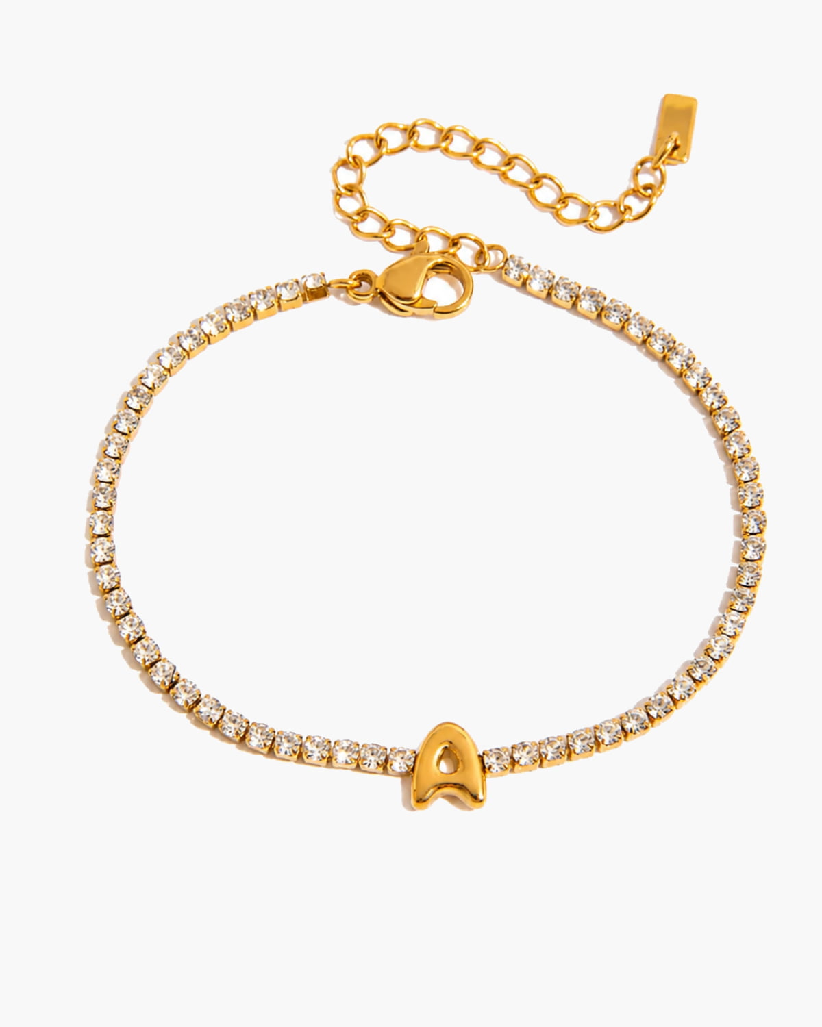 Aurette Initial Crystal Bracelet