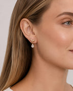 Aveline Crystal Bow Drop Earrings