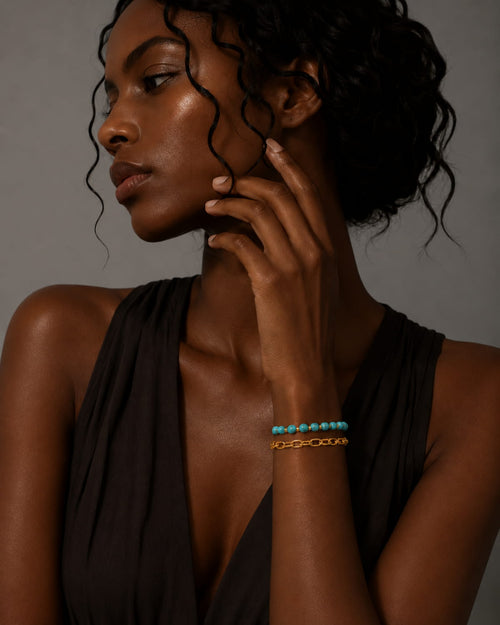 Azure Tide Layered Bracelet Set