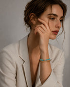 Azure Tide Layered Bracelet Set