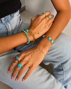 Azure Tide Layered Bracelet Set