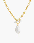 Baroque Pearl Toggle Necklace