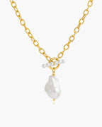 Baroque Pearl Toggle Necklace
