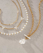 Baroque Pearl Toggle Necklace