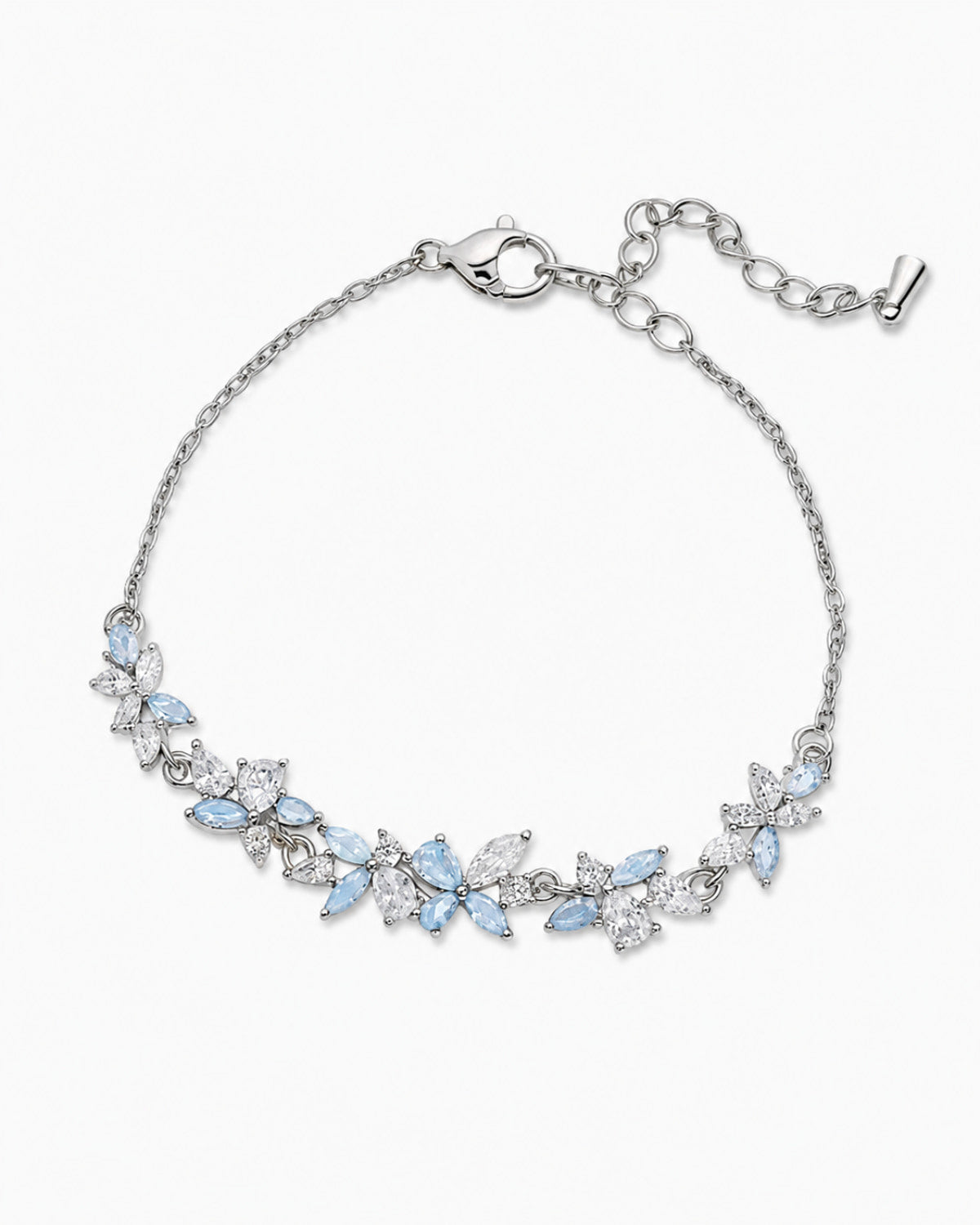 Blue Petal CZ Bracelet