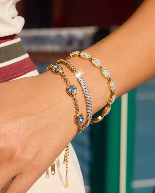 Bluebell Trio Crystal Bracelet