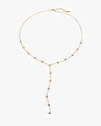 Celeste Kristall-Lariat-Halskette