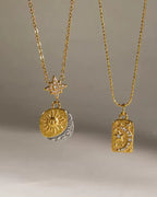 Celestial Moon Pendant Necklace