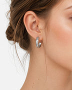 Celestine Sun Moon Hoop Earrings