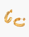 Celestine Sun Moon Hoop Earrings