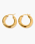 Chunky Gold Hoop Earrings