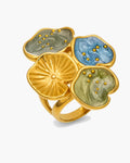 Colorful Enamel Petal Ring