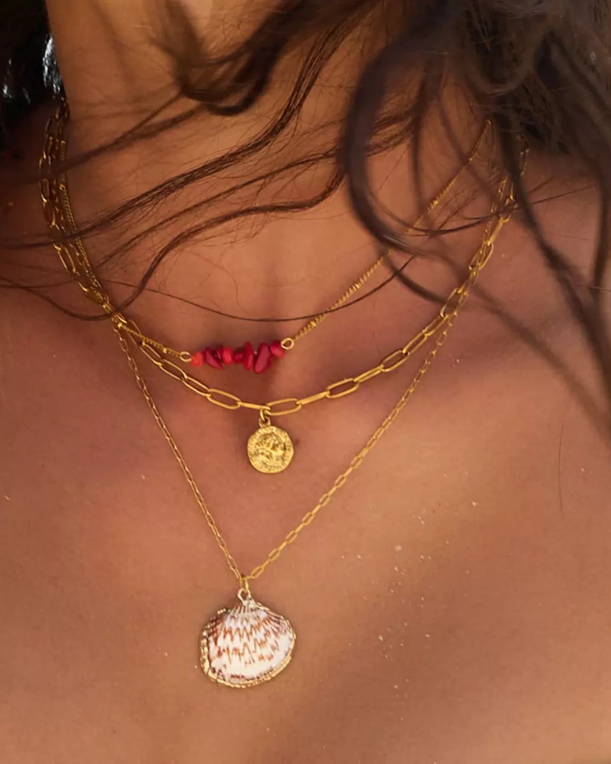 Coral Cove Layered Shell Necklace