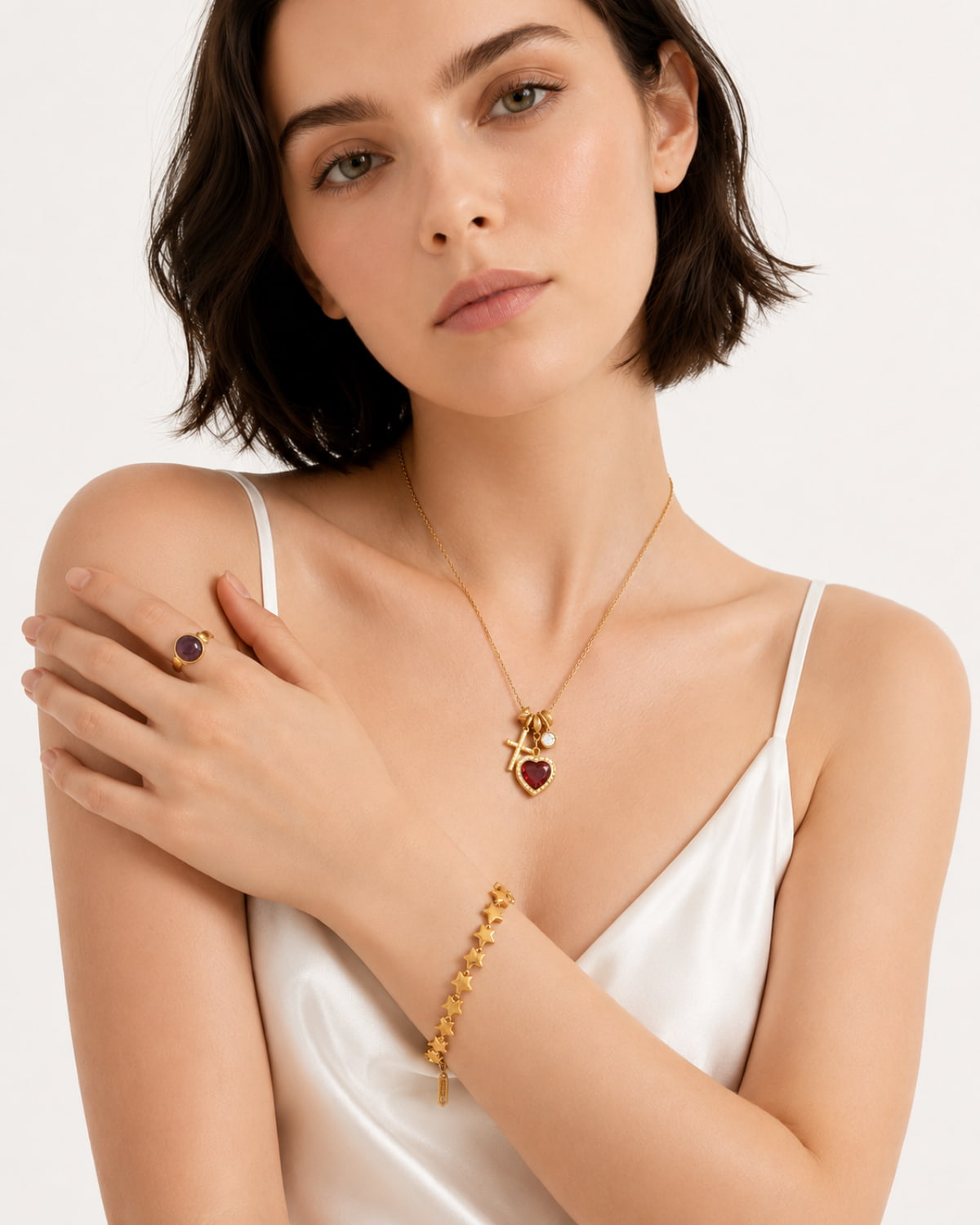 Crimson Devotion Heart Necklace