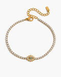 Crystal Evil Eye Tennis Bracelet