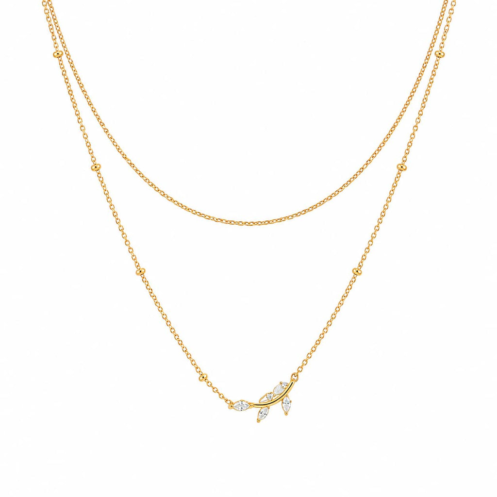 Crystal Laurel Necklace