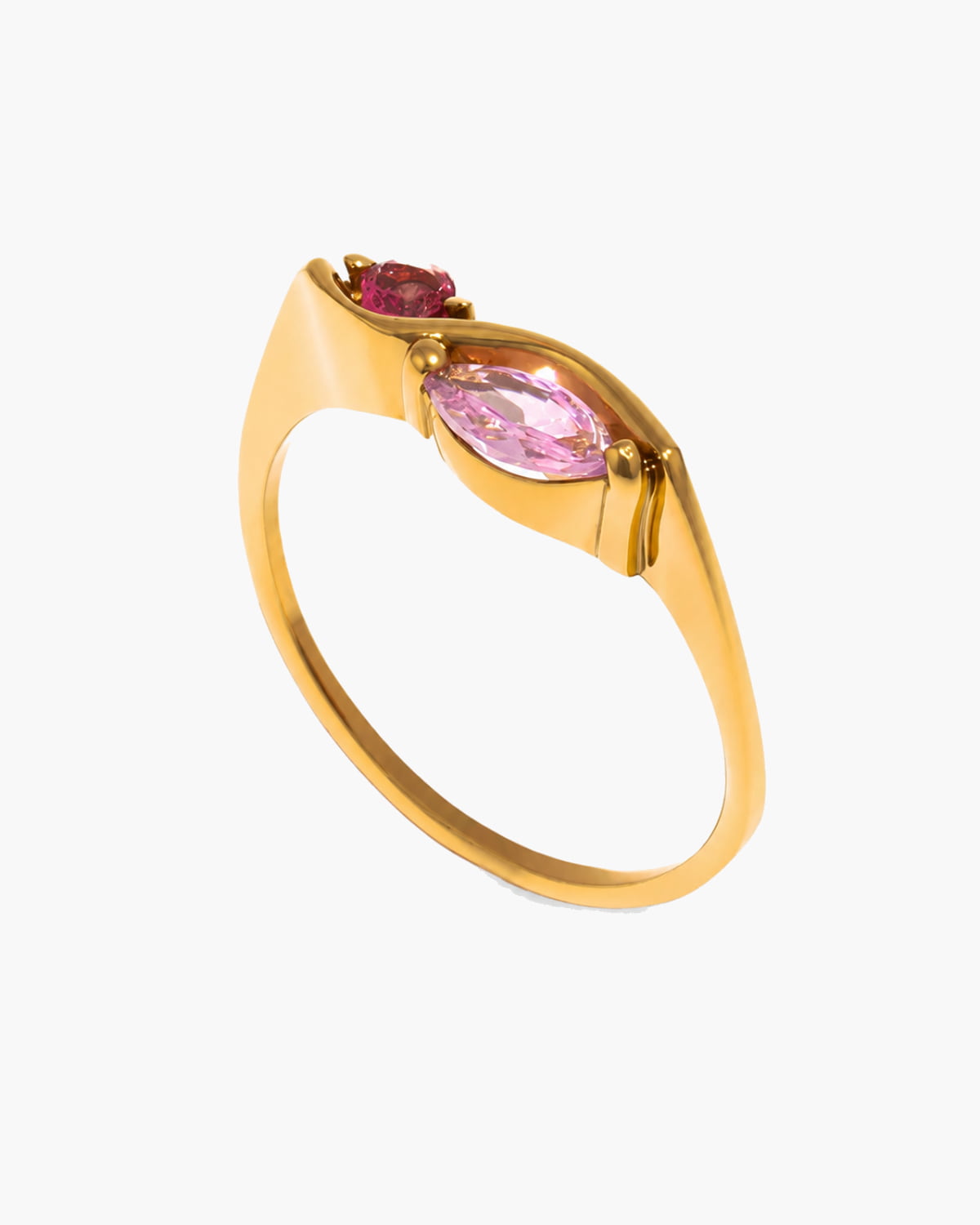 Crystal Leaf Ring