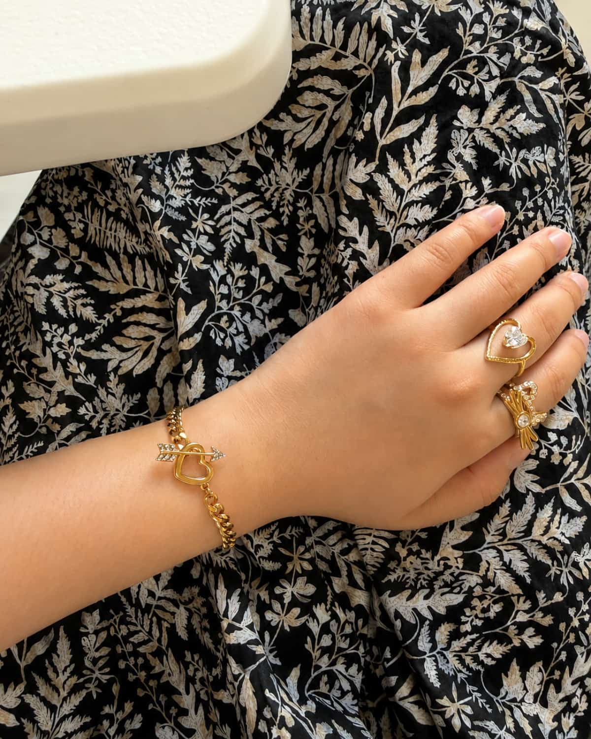 Cupid Heart Toggle Bracelet
