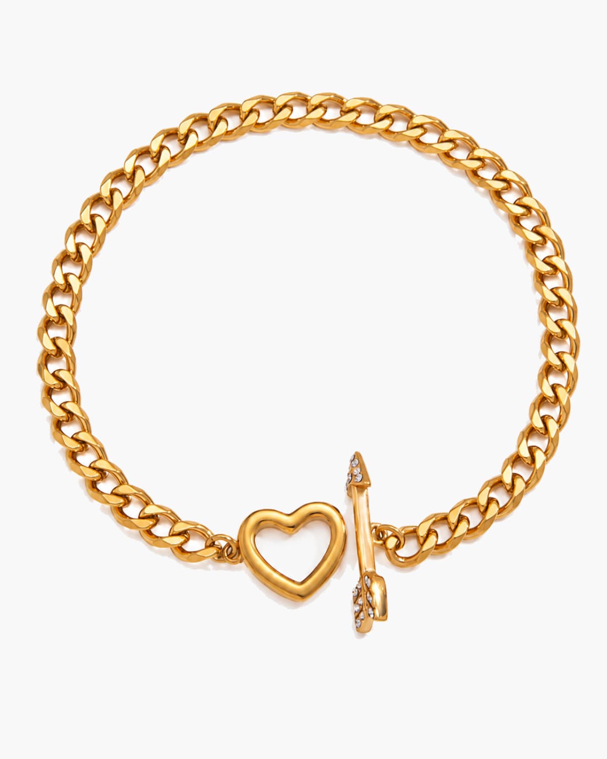 Cupid Heart Toggle Bracelet