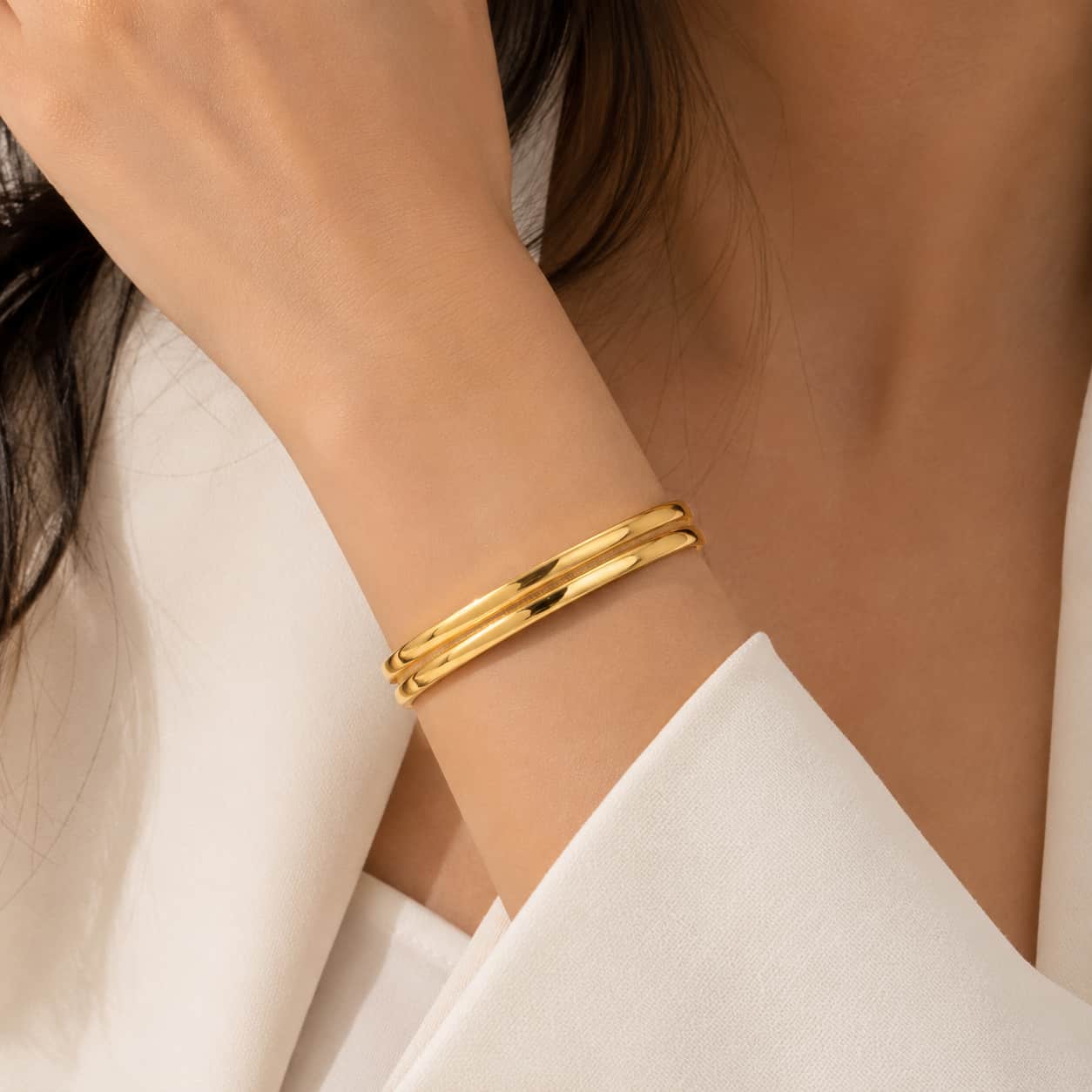 Dual Line Cuff Bracelet