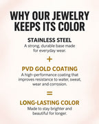Eirwen waterproof, sweatproof, fade-resistant and hypoallergenic jewelry benefits