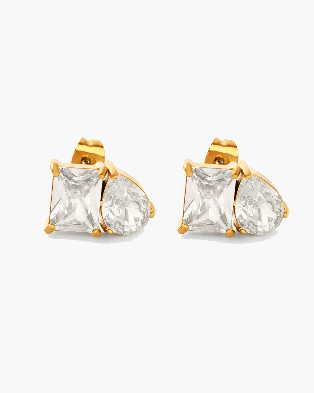 Elira Duo Crystal Stud Earrings