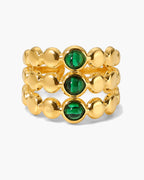 Bague Rythme Émeraude
