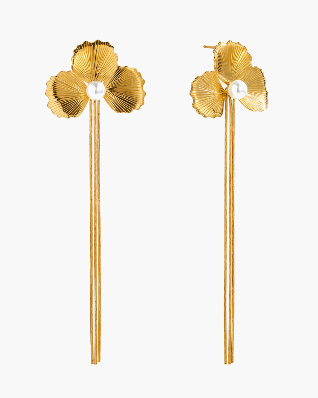 Florelle Pearl Tassel Earrings
