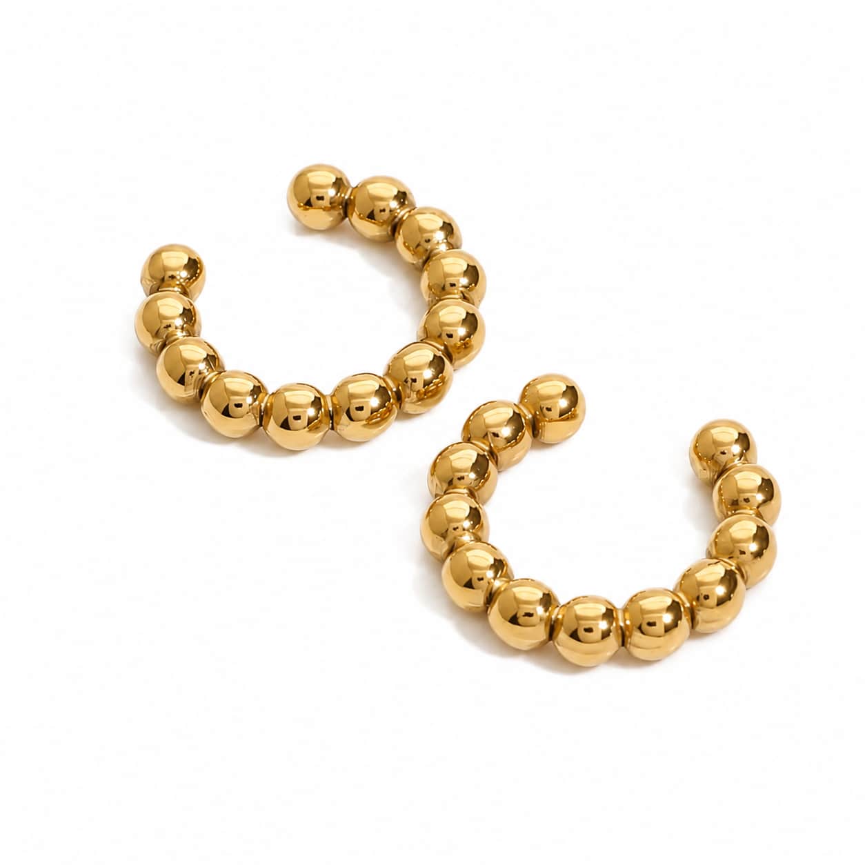 Nova Gold Beaded Ear Cuffs