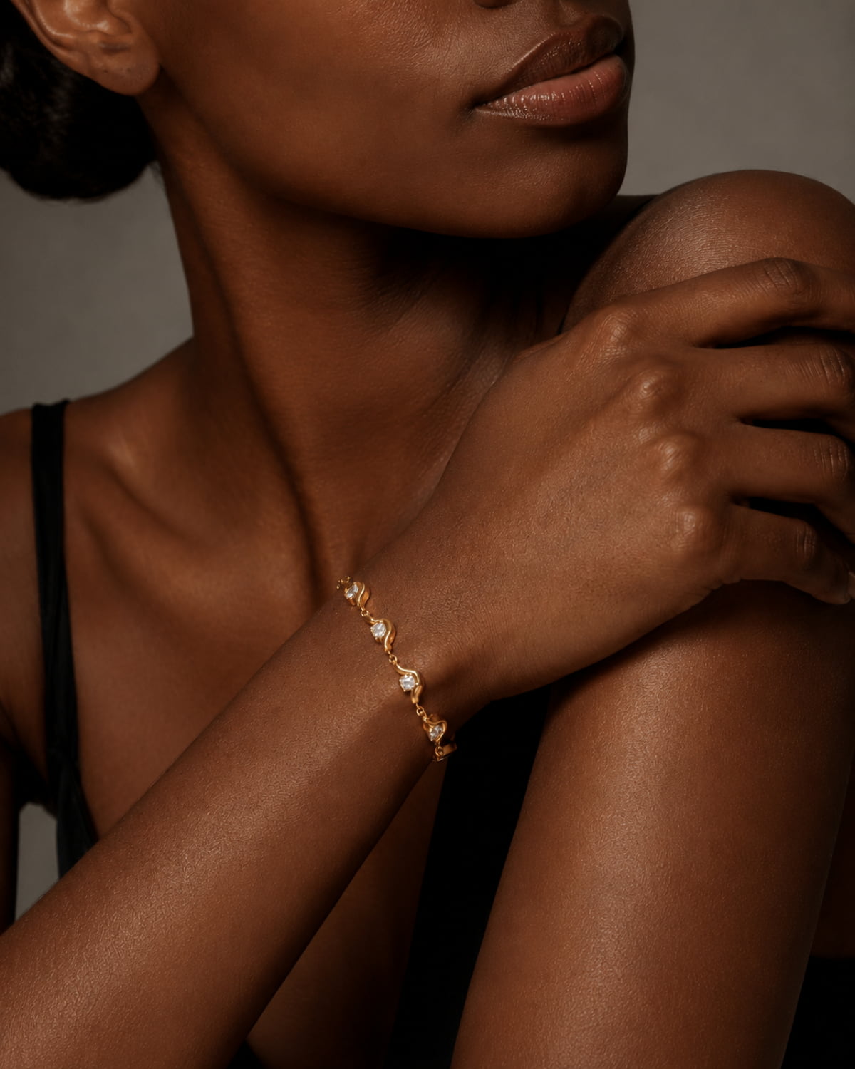 Aurelle Wave Crystal Bracelet