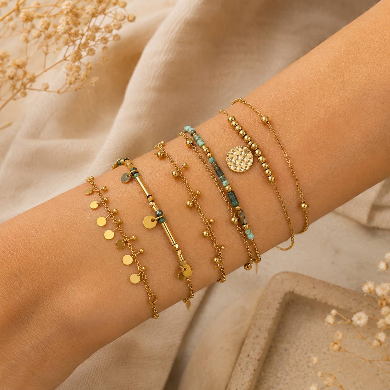 Golden Echo Bracelet