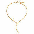 Seraphine Knot Lariat Necklace