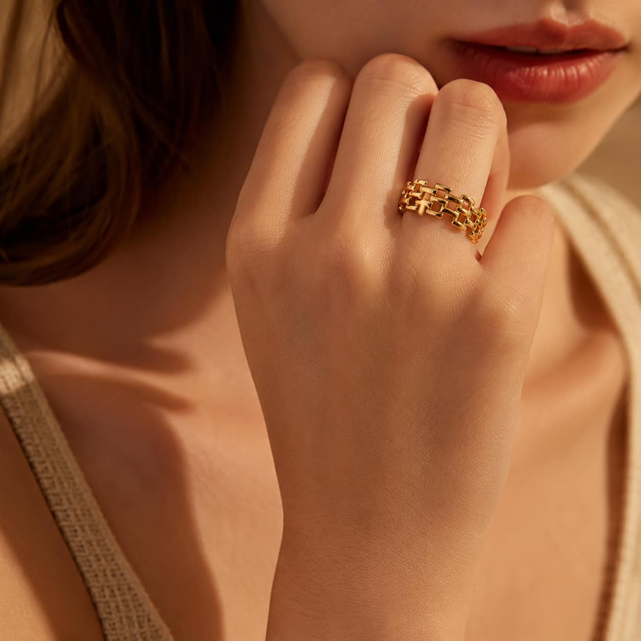 Aveline Link Ring