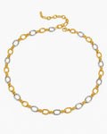 Dual Tone Link Necklace