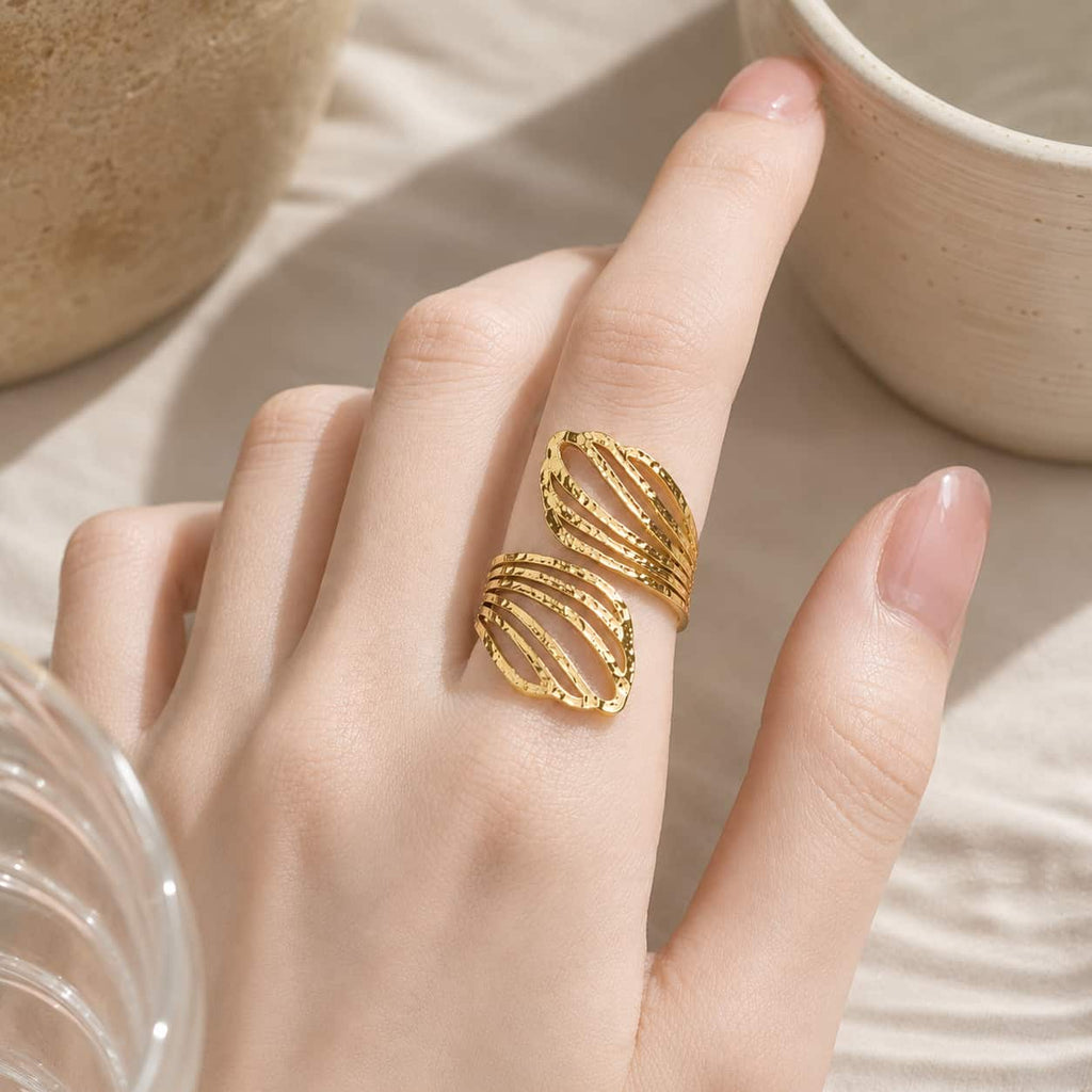 Golden Laurel Ring