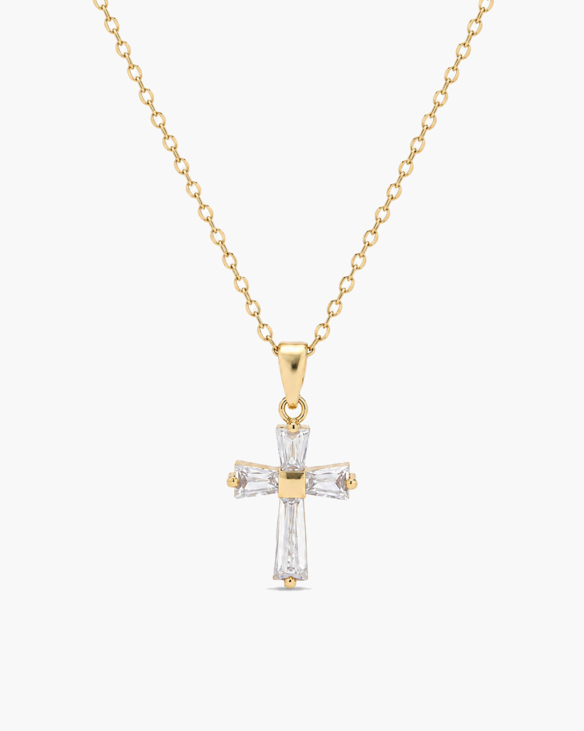 Veloria Radiant Cross Necklace