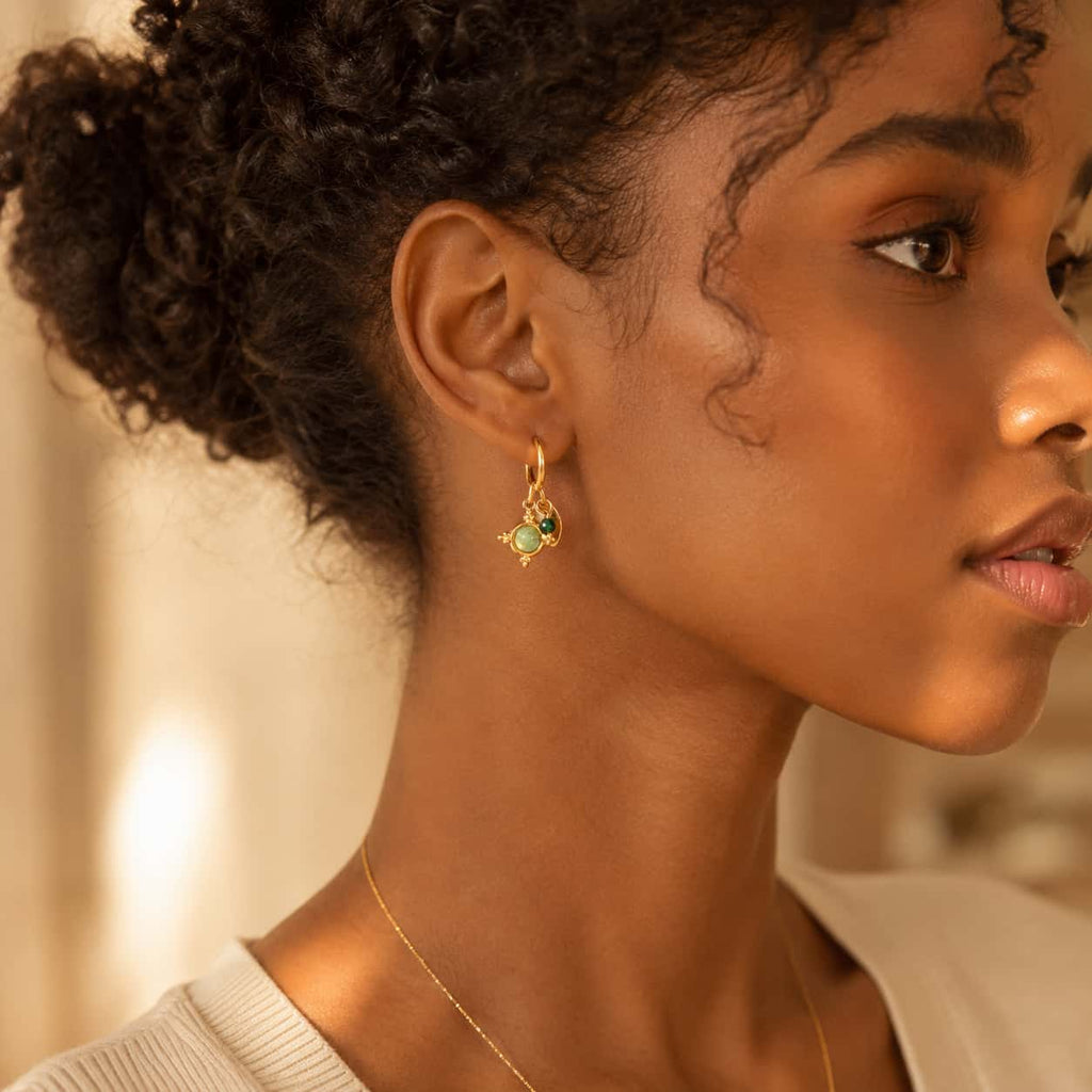 Verdelle Charm Hoops