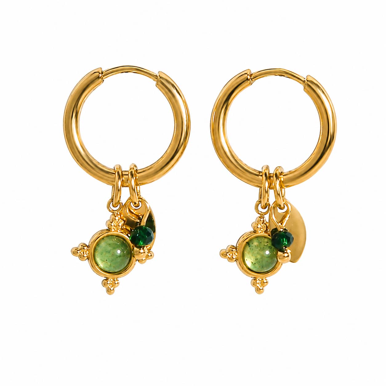 Verdelle Charm Hoops