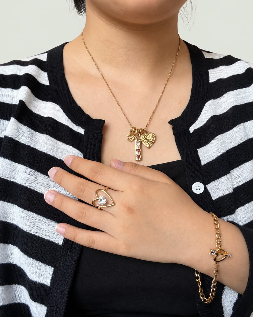 Love Frame Crystal Ring