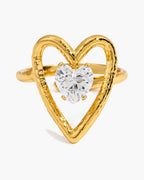 Bague en cristal Love Frame