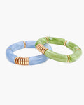 Meadow Blue Resin Bracelet Set