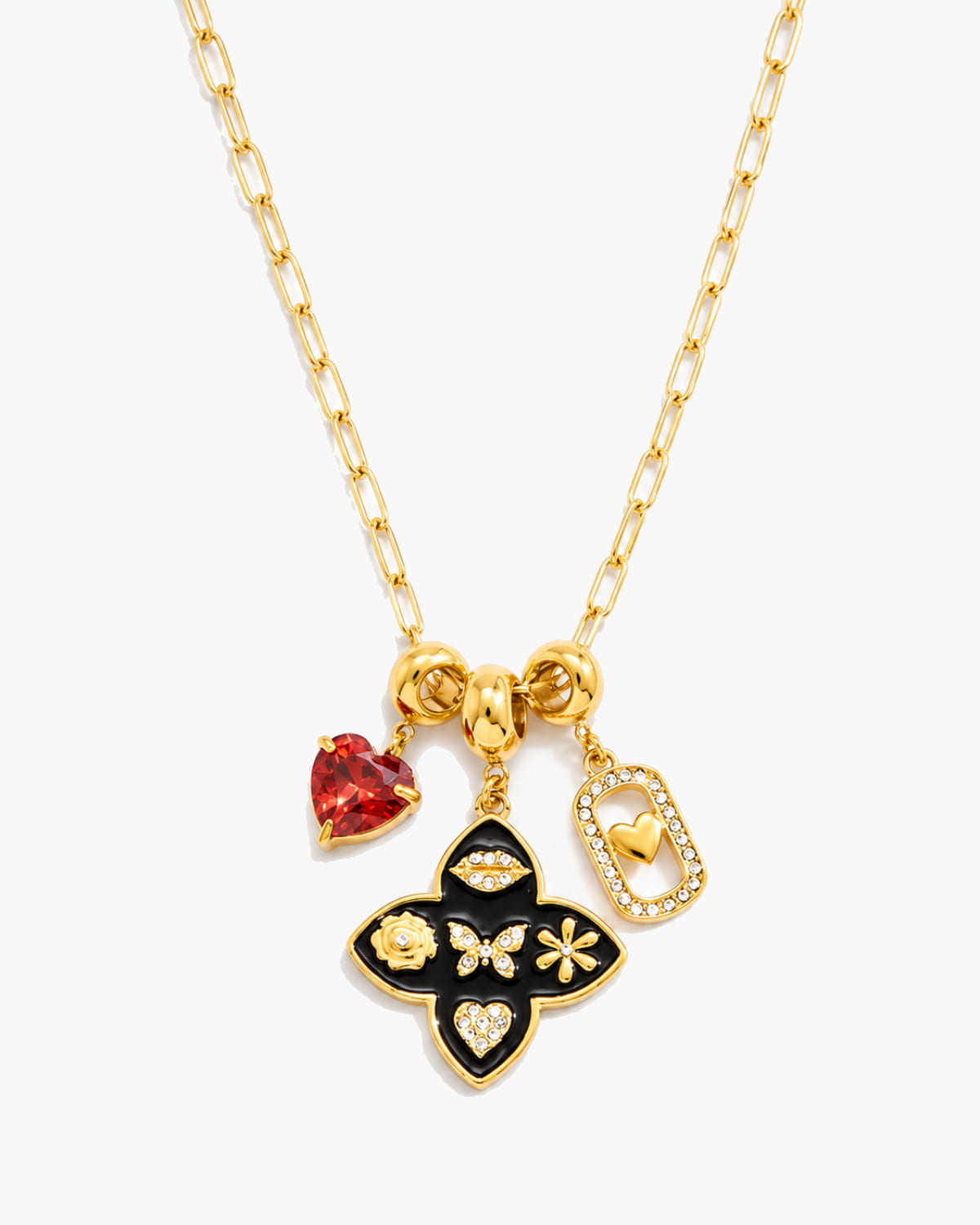 Midnight Lucky Charm Necklace