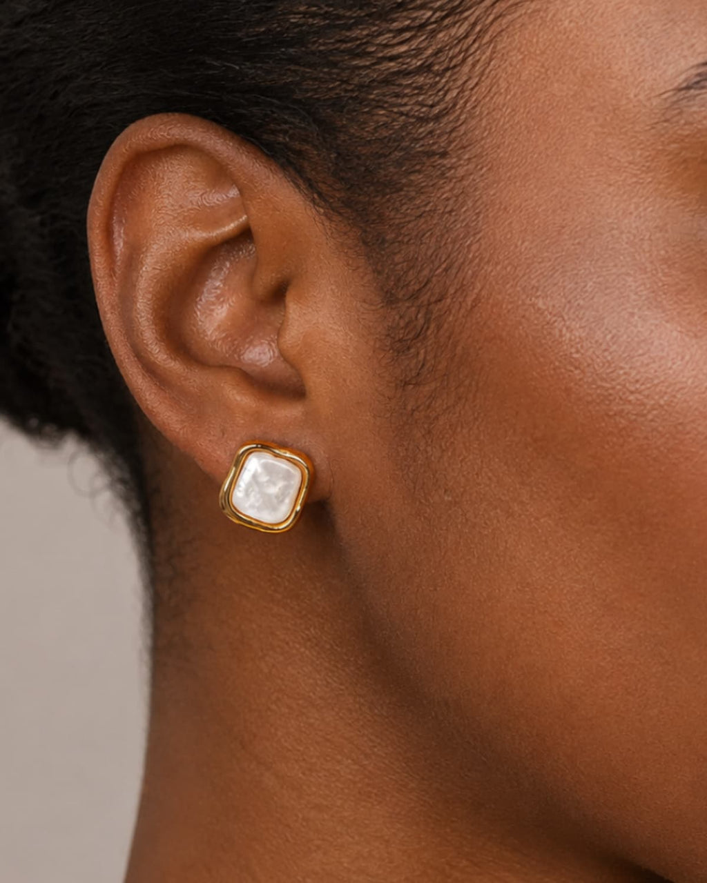 Mirelle Pearl Frame Earrings